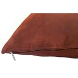 Medium Double layer Chocolate color Suede Pet Bed Cover for Dog or Cat 35"X29" - Replacement cover only