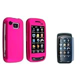 for Samsung Impression Pink Rubber Hard Shell Case+LCD