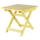 Adirondack Folding Side Table - Butter Yellow