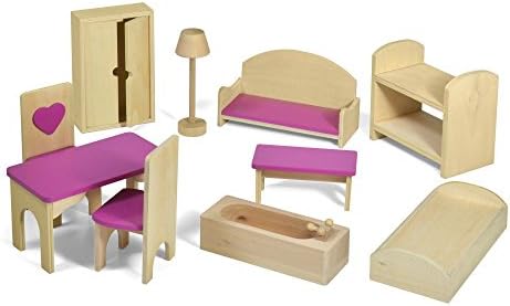 Fortune East Dollhouse Furniture - 10 pc. Set
