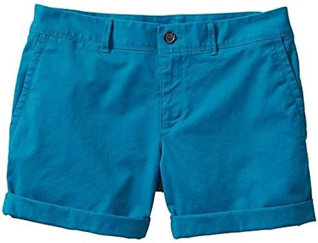 Banana Republic Women's Factory Boyfriend Roll Short (Size 6) Bright Teal Shorts