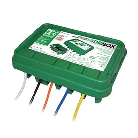 DriBox 285 Weatherproof Outdoor Electrical Connection Box - Green