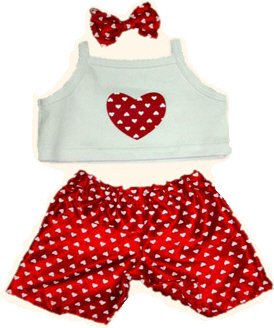 41 onkj4n4L Heart Pajamas for 14 18 Make Your Own Stuffed Animals