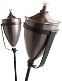 Strathwood Bronze-Finish Yard Torch with Iron Stand, Set of 2