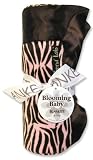 Trend Lab Receiving Blanket with Satin Frame - Zebra Pink