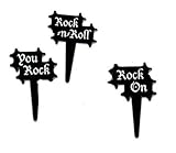 IMAGE OF Rock n Roll Cupcake Picks - Set of 12