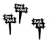 Rock n Roll Cupcake Picks - Set of 12