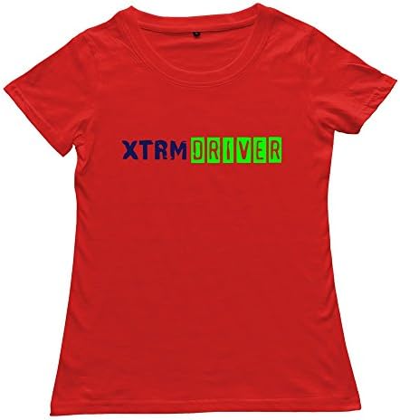 Female Xtrm Driver 2 Design Funny Red T-Shirt By RRG2G