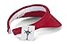 TOP HEADWEAR Sports Cotton Twill Clip-On Visor - Red