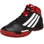 adidas Men's Court Vision Basketball Shoe,Black/White/Red,12.5 M