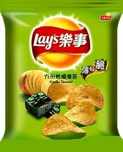 Amazon.com: Lay's Kyushu Island Japanese Seaweed Flavored Potato Chips ...