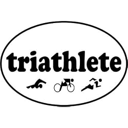triathlete Oval Decal