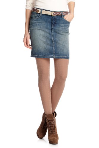 ESPRIT Damen Rock (mini) A21285, Gr. 28, Blau (authentic medium blue 917) Preisvergleich