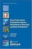 Does private sector participation improve performance in electricity and water distribution?