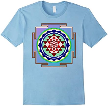 Men's Mantra Mandala Shiva Ganesha Kundalini Awakening T-Shirt XL Baby Blue