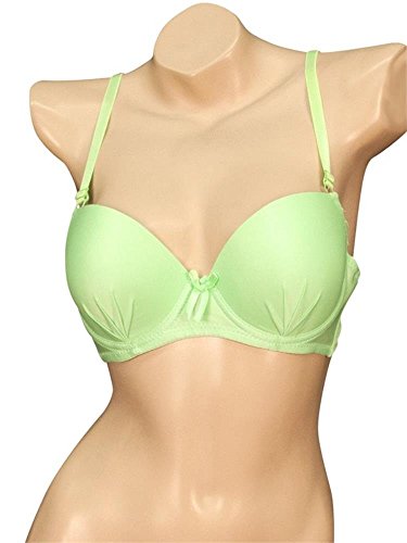 T-shirt Padded Lift Comfort Shaping Support Lace, Plain Push Up Bras for Women 6 Pack