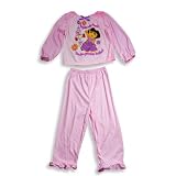 Dora The Explorer by Nick Jr - Girls Long Sleeve Dora Pajamas, Pink