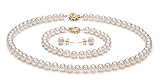 White 6-7mm AAA Freshwater Pearl Set 18 inch Princess Length