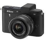 NIKON 1 V1 in black + 10-30 mm Lens + 8 GB Class 10 SDHC Memory Card + Pocketpod Mini Tripod + SLM-C200 semi-rigid protective case – black . Picture