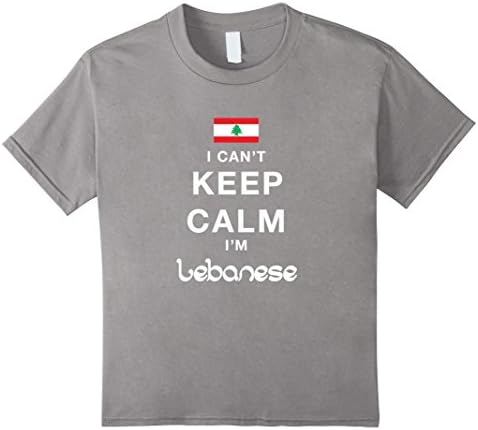 Kids I Can't Keep Calm I'm Lebanese T-Shirt 4 Slate