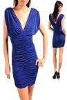 Royal Blue Sexy Ruched Dress