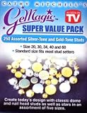 GeMagic/Bedazzler 250 Assorted Silver-Tone and Gold-Tone Studs