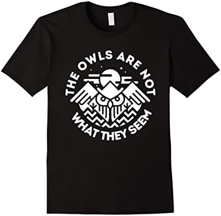 Men's The Owls Are Not What They Seem T-shirt Large Black