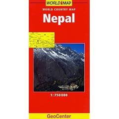 Nepal GeoCenter Map (GeoCenter World Country Maps)