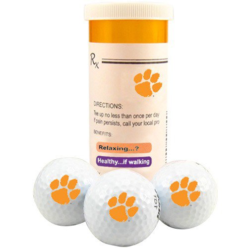 Clemson Tigers Rx 3-pack Golf Balls