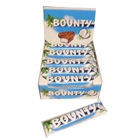 Bounty Bar Milk Chocolate Covered Coconut By Mars, (24-57gram Bars Per Box) by Mars