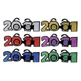 2011 Glittered Plastic Eyeglasses Pkg/1