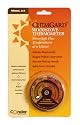 ChimGard&reg; Energy Meter Woodstove Thermometer. Durable genuine porcelain enamel with yellow & orange zones clearly indicated on brown case -- shows safe flue temperatures at a glance. CALIBRATED FOR FLUEPIPES