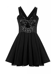 Short Silk Lace  Backless Evening Dress  With a Bow(s)