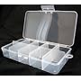 10 COMPARTMENT PLASTIC STORAGE BOX 17.8x10x3.5cm by Lunar Box