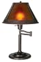 Mission Bronze With Mica Shade Swing Arm Table Lamp