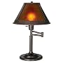 Mission Bronze With Mica Shade Swing Arm Table Lamp