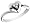Diamond Heart Promise Ring in White Gold, Size 5