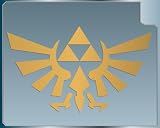 TRIFORCE LOGO #1 from the Legend of Zelda GOLD vinyl decal sticker 4"