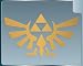 TRIFORCE LOGO #1 from the Legend of Zelda GOLD vinyl decal... TRIFORCE LOGO #1 from the Legend of Zelda GOLD vinyl decal...