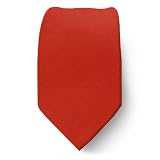 Boy's Solid Silk Ties - Bright Red