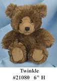 Simply Irresistible Twinkle Brown Bear Stuffed Plush Animal