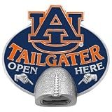 Bergamot 40179 Auburn Tigers Tailgater Bottle Opener Hitch Cover 9x4x6-in.