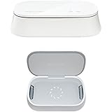 Easycare&reg; Portable UV Light Cell Phone Sterilizer Smartphone Sanitizer Cell Phone Cleaner, SPA House for Phone, Watch and Jewelry (White)
