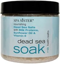 Spa Sister Nourishing Milk Dead Sea Salts with Milk Proteins, Sunflower Oil & Vitamin E 453g/16oz
