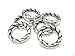 Scarf Rings 5 Styles 20pcs Scarf Rings Charms Slides For Pendant Jewelry Accessory