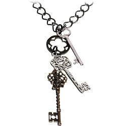 30 Inch Ornate Skeleton Key Necklace