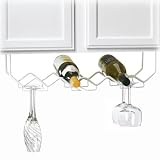 Under the Cabinet Wine and Glass Butler Wine Rack