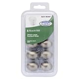 Knob Hill PN0393C-SN-B1 Large Football Knob, 10 Piece Value Pack, 35mm Diameter, Satin Nickel