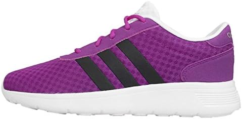Adidas Women's Lite Racer W, PURPLE/BLACK/WHITE, 5.5 US