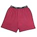 Hanes Mens Jersey Knit Cotton Exposed Waistband Red Sleep Shorts